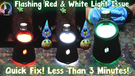 Once the pen has completed charging, the light will blink green and turn off. . Puffco blinking red and white